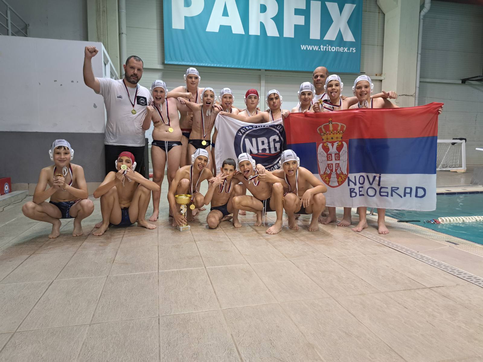 VK Novi Beograd U11 (2015) Šampioni Srbije